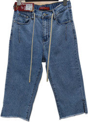 Бриджи джинсовые женские БАТАЛ оптом 69413785 2063-148