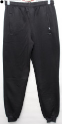 Спортивные штаны мужские на флисе (black) оптом 14725038 010-36