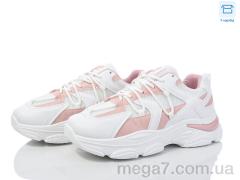 Кроссовки, Синдикат взуття оптом M1 white-pink