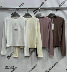 Лонгсливы женские на байке оптом 92641735 2530-305