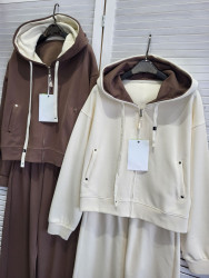 Спортивные костюмы женские (молочный) оптом 37561820 98662-127