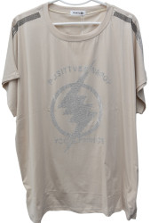 Футболки женские БАТАЛ оптом 73420581 1523-154