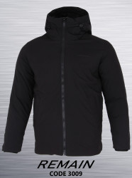 Куртки зимние мужские REMAIN (черный) оптом 72649105 3009-5