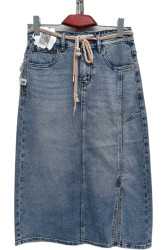 Юбки джинсовые женские ПОЛУБАТАЛ оптом 64892170 68011-193