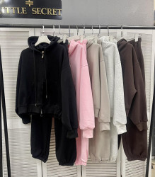 Спортивные костюмы женские (черный) оптом 53714892 9992-54