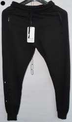 Спортивные штаны мужские (black) оптом 89362075 02-7