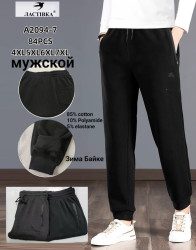 Спортивные штаны БАТАЛ мужские на байке оптом 53672480 2094-78