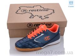 Футбольная обувь, Restime оптом DWB22030 navy-r.orange-silver
