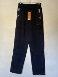 Спортивные штаны мужские на флисе (black) оптом 86930741 05-16