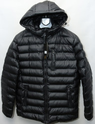 Куртки зимние кожзам мужские FUDIAO (black) оптом 54123697 6832-13