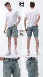 Шорти джинсові чоловічі I8DENIM оптом THREE BLACK 