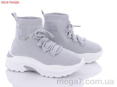 Кроссовки, QQ shoes оптом BK25 grey