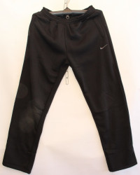 Спортивные штаны мужские БАТАЛ на флисе (черный) оптом 29570861 68-4