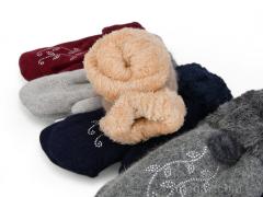 Варежки, Королева оптом CAP B43 mix