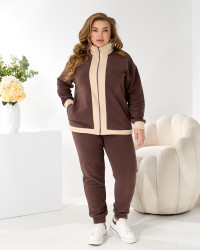 Спортивні костюми жіночі на флісі БАТАЛ оптом ---