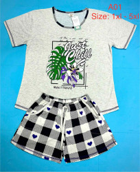 Нічні піжами жіночі ПОЛУБАТАЛ оптом