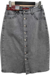 Юбки джинсовые женские БАТАЛ оптом 75963841 81978-122