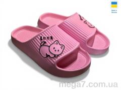 Шлепки, Rai shoes оптом 104 рожевий