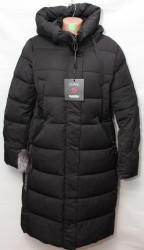 Куртки зимние женские ПОЛУБАТАЛ (черный) оптом 76093458 8513-2