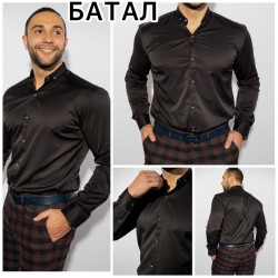 Рубашки мужские БАТАЛ оптом 08617932 Б3657-10