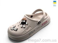 Кроксы, Rai shoes оптом L108 бежевий