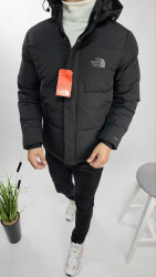 Куртки зимние мужские на флисе (черный) оптом Китай 20381469 02-2