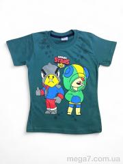 Футболка, Kids-modnik оптом 4084 т.зелений