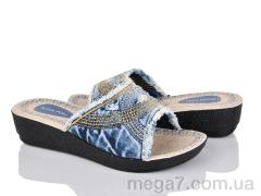 Шлепки, Makers Shoes оптом Maya Poli синій