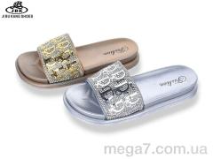 Шлепки, Jibukang оптом 02-888 gold-silver mix