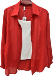 Рубашки женские (2-ка) ПОЛУБАТАЛ оптом 87453120 6505-1