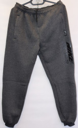 Спортивные штаны мужские на флисе (gray) оптом 75128049 03-15