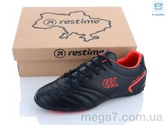 Футбольная обувь, Restime оптом DMB23458-1 black-red