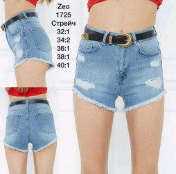 Шорты джинсовые женские ZEO BASIC оптом Турция 29136780 1725-1