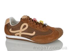 Кроссовки, Violeta оптом B2990-13 brown-beige