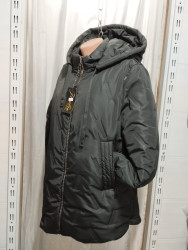 Куртки демисезонные женские БАТАЛ (черный) оптом 25870936 04-37
