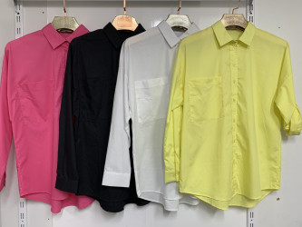 Рубашки женские (желтый) оптом 32068195 101002-25