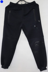 Спортивные штаны юниор на флисе (dark blue) оптом 64730195 05-27