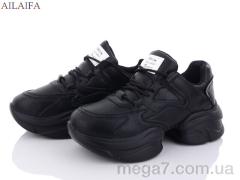Кроссовки, Ailaifa оптом 2361-1 all black піна