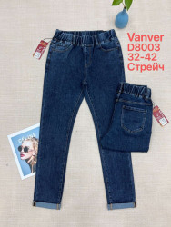 Джинсы женские VANVER БАТАЛ оптом 70126389 D8003-8