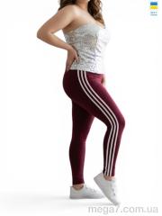 Лосины, Sport style оптом 50253 бордовий