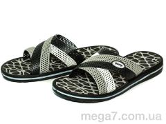 Шлепки, Slippers оптом 203 черный