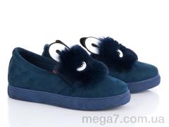 Слипоны, Ok Shoes оптом 1333-1 blue