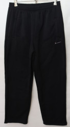Спортивные штаны мужские на флисе (black) оптом 57819630 04-16