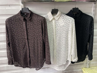 Рубашки женские (черный) оптом 21043879 002-218