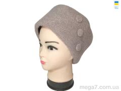 Шапка, Mabi оптом 0584 кубанка св.бежевий
