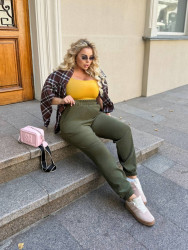 Брюки женские ПОЛУБАТАЛ оптом 52013789 010-110