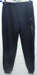 Спортивные штаны мужские на флисе (dark blue) оптом 78609125 005-17