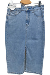 Юбки джинсовые женские DKNSEL БАТАЛ оптом 53862971 D360-9