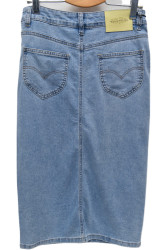 Юбки джинсовые женские DKNSEL БАТАЛ оптом 53862971 D360-9