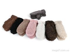 Варежки, Королева оптом M27-108 mix (тедді)